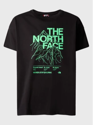 The North Face T-Shirt Mountain Line NF0A859A Czarny Regular Fit