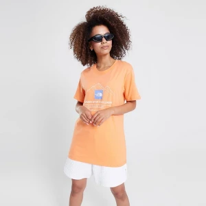 The North Face T-Shirt Mountain Outline Ss R Coral