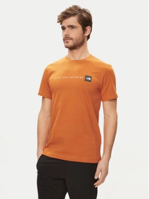 The North Face T-Shirt Never Stop NF0A87NS Pomarańczowy Regular Fit