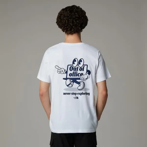 The North Face T-shirt O Luźnym Kroju Z Grafiką I Logo Tnf White Rozmiar XS male