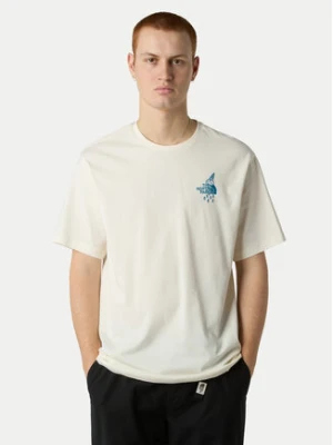 The North Face T-Shirt Powder Days NF0A8E4D Écru Relaxed Fit