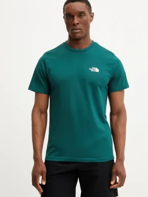 The North Face t-shirt Simple Dome męski kolor zielony gładki NF0A87NG6GI1