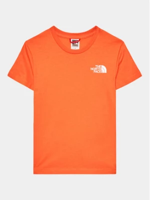 The North Face T-Shirt Simple Dome NF0A82EA Pomarańczowy Regular Fit