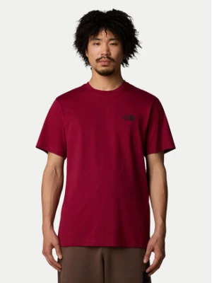 The North Face T-Shirt Simple Dome NF0A87NG Bordowy Regular Fit