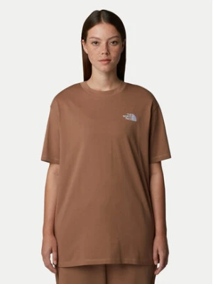 The North Face T-Shirt Simple Dome NF0A87NQ Brązowy Oversize