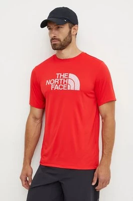 The North Face t-shirt sportowy 24/7 Easy kolor czerwony gładki NF0A895KHCL1