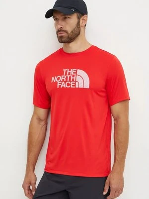 The North Face t-shirt sportowy 24/7 Easy kolor czerwony gładki NF0A895KHCL1