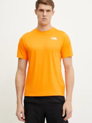 Zdjęcie produktu The North Face t-shirt sportowy 24/7 kolor pomarańczowy gładki NF0A894B6HI1