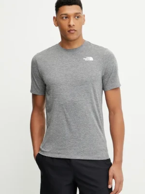 The North Face t-shirt sportowy 24/7 kolor szary gładki NF0A894BDYY1