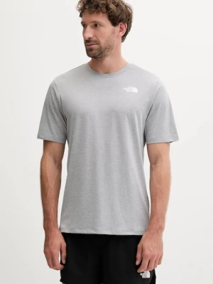 The North Face t-shirt sportowy 24/7 męski kolor szary wzorzysty NF0A894BCQO1