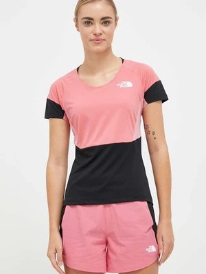 The North Face t-shirt sportowy Bolt Tech kolor różowy