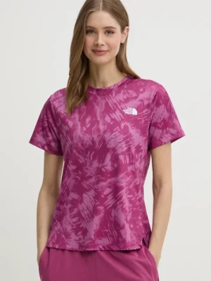 The North Face t-shirt sportowy Flex kolor fioletowy NF0A8BQG85N1