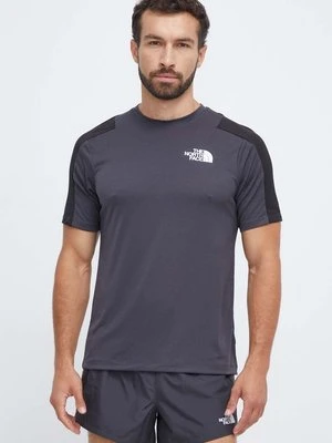 The North Face t-shirt sportowy kolor czarny gładki