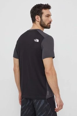 The North Face t-shirt sportowy kolor szary wzorzysty NF0A825OMN81