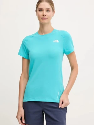 The North Face t-shirt sportowy Lightning Alpine kolor turkusowy NF0A8BT56IB1