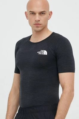 The North Face T-shirt sportowy Mountain Athletics kolor czarny melanżowy