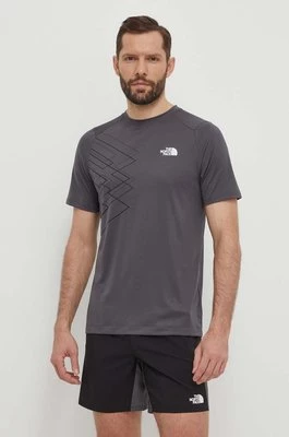 The North Face t-shirt sportowy Mountain Athletics kolor szary z nadrukiem NF0A87JKXI11