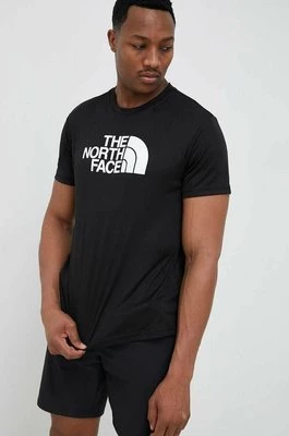 The North Face t-shirt sportowy Reaxion Easy kolor czarny z nadrukiem NF0A4CDVJK31