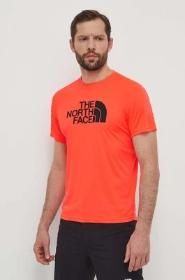 The North Face t-shirt sportowy Reaxion Easy kolor czerwony z nadrukiem NF0A4CDVQI41