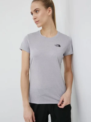 The North Face t-shirt sportowy Reaxion kolor szary NF00CE0TDYX1