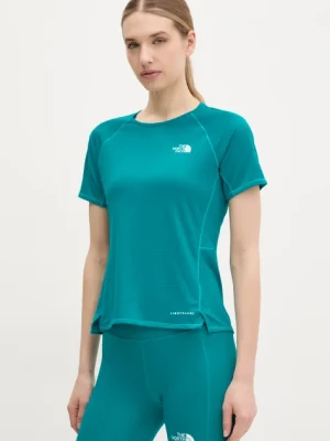 The North Face t-shirt sportowy Sunriser kolor zielony NF0A8BBX6GO1