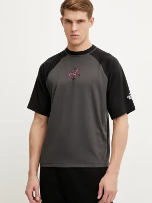 The North Face t-shirt TNF X NSE męski kolor szary z nadrukiem NF0A8CTKMN81