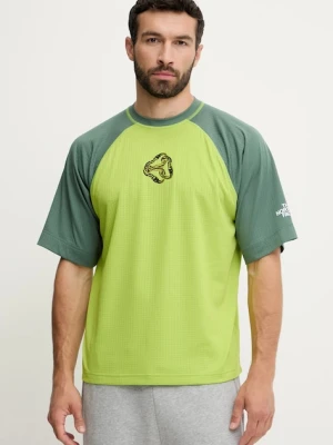 The North Face t-shirt TNF X NSE męski kolor zielony wzorzysty NF0A8CTK9D81