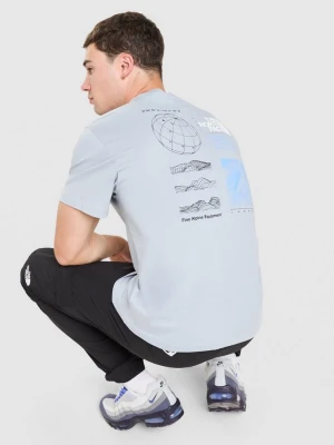 The North Face T Shirt Topography Of The World niebieski