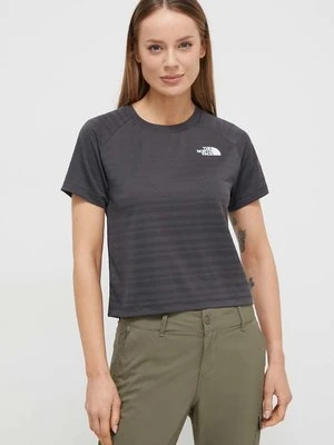 The North Face t-shirt treningowy kolor szary