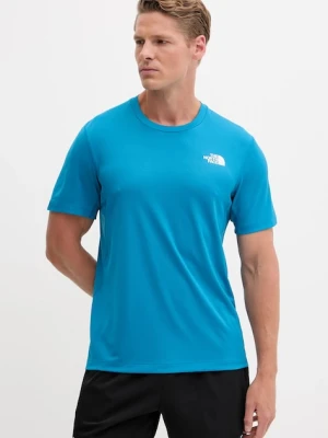 The North Face t-shirt treningowy Lightbright męski kolor niebieski gładki NF0A825OBOM1