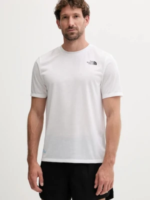 The North Face t-shirt treningowy Multiple Placement męski kolor biały z nadrukiem NF0A8E1BFN41