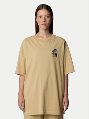 The North Face T-Shirt Unisex Mountain Cleanup NF0A8C4D Beżowy Oversize
