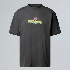 The North Face T-shirt Unisex O Kroju Oversize Expedition Celebration Anthracite Grey Rozmiar XS male