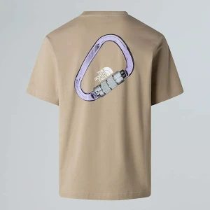 The North Face T-shirt Unisex O Luźnym Kroju Explore Carabiner Mushroom Grey Rozmiar L male