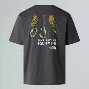 The North Face T-shirt Unisex O Luźnym Kroju Explore Gear Anthracite Grey Rozmiar S male