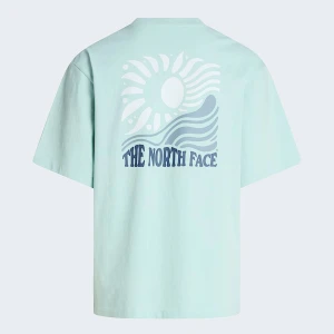 The North Face T-shirt Z Grafiką O Kroju Oversize Unisex Sun Opal Frost Rozmiar XL male