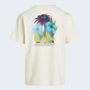 The North Face T-shirt Z Grafiką O Luźnym Kroju Unisex 1966 Flora White Dune Rozmiar M male