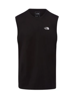 The North Face Tank top męski Mężczyźni Bawełna czarny jednolity,
