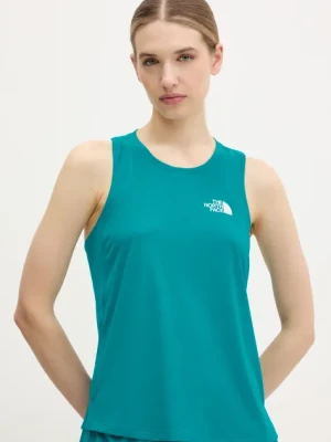 The North Face top sportowy Lightbright damski kolor zielony NF0A8BNU6GO1