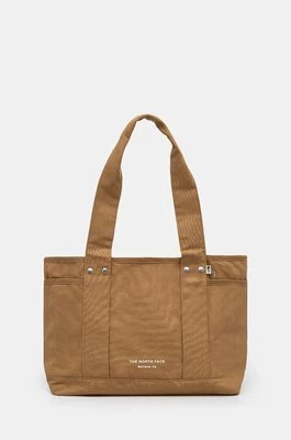 The North Face torebka bawełniana Circular Cotton Tote kolor brązowy NF0A88TN1731