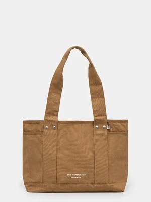 The North Face torebka bawełniana Circular Cotton Tote kolor brązowy NF0A88TN1731