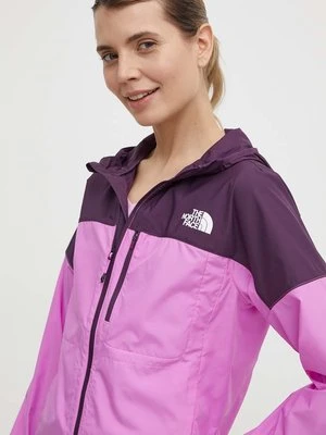 The North Face wiatrówka kolor fioletowy przejściowa NF0A8720ROP1