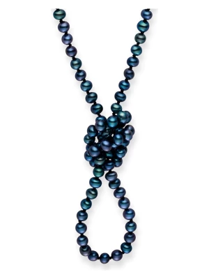 The Pacific Pearl Company Naszyjnik perłowy w kolorze granatowym - dł. 90 cm rozmiar: onesize