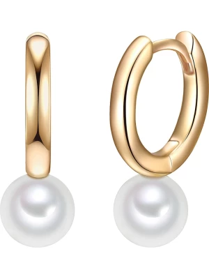 The Pacific Pearl Company Pozłacane kolczyki-kreole z perłami rozmiar: onesize