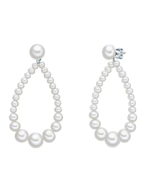 The Pacific Pearl Company Srebrne kolczyki-wkrętki z perłami rozmiar: onesize