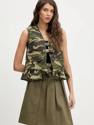 The Ragged Priest bezrękawnik kolor zielony przejściowy RPAW251036WV