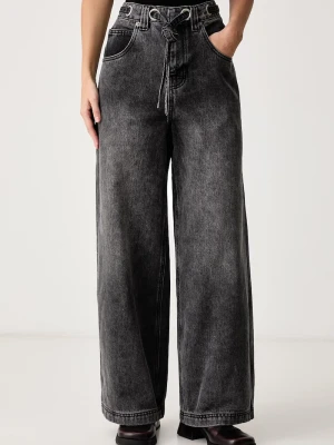 The Ragged Priest jeansy relaxed fit damskie szary