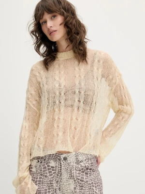 The Ragged Priest sweter damski kolor beżowy lekki RPSS251016KW
