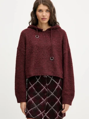 The Ragged Priest sweter damski kolor bordowy ciepły RPAW251082KW