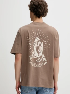 The Ragged Priest t-shirt bawełniany brązowy